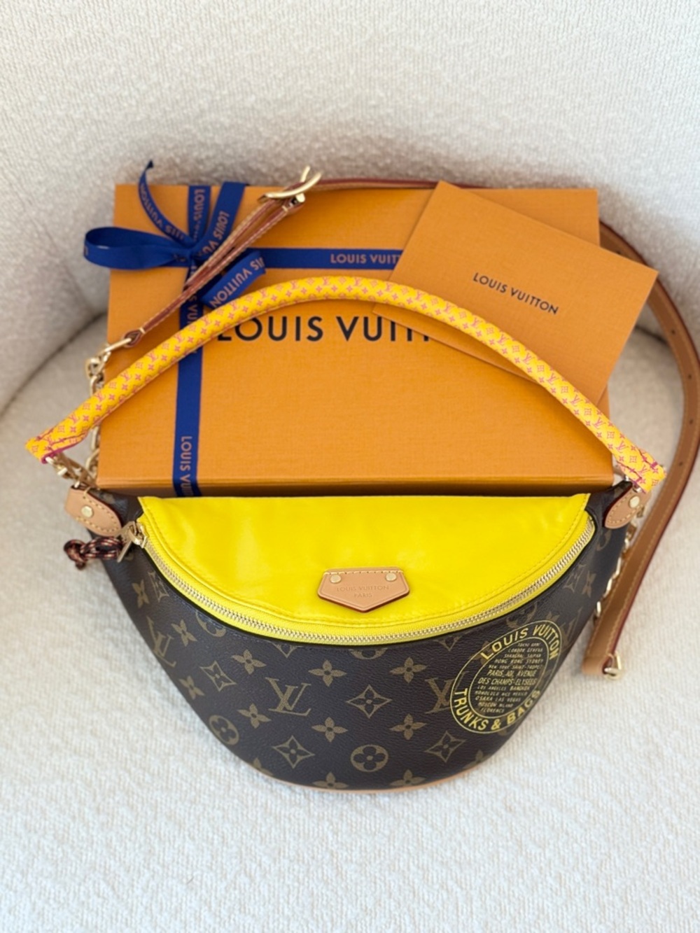 ✨NEW✨Louis Vuitton 2026 Bumbag “Paris À Vélo” Collection - Monogram Yellow
